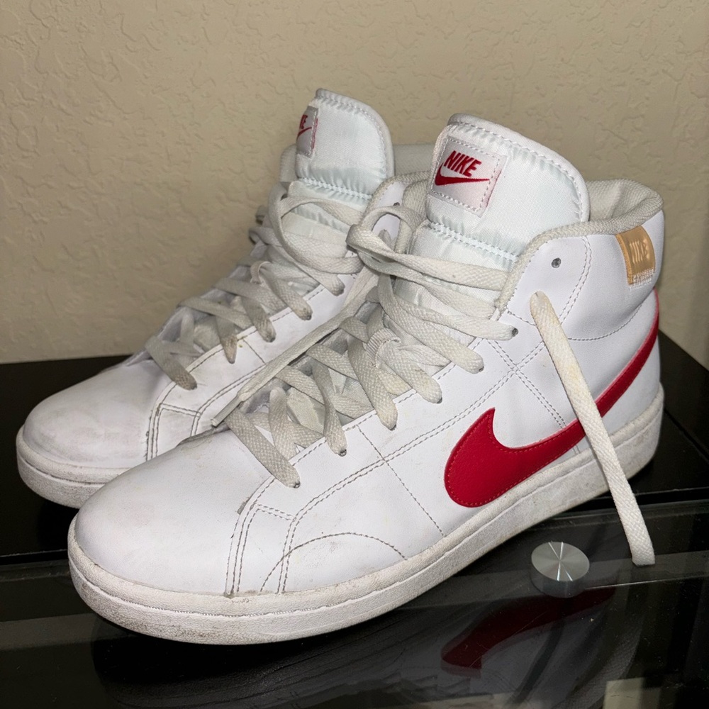 Nike Court Royale 2 Mid White/University Red Mens 10